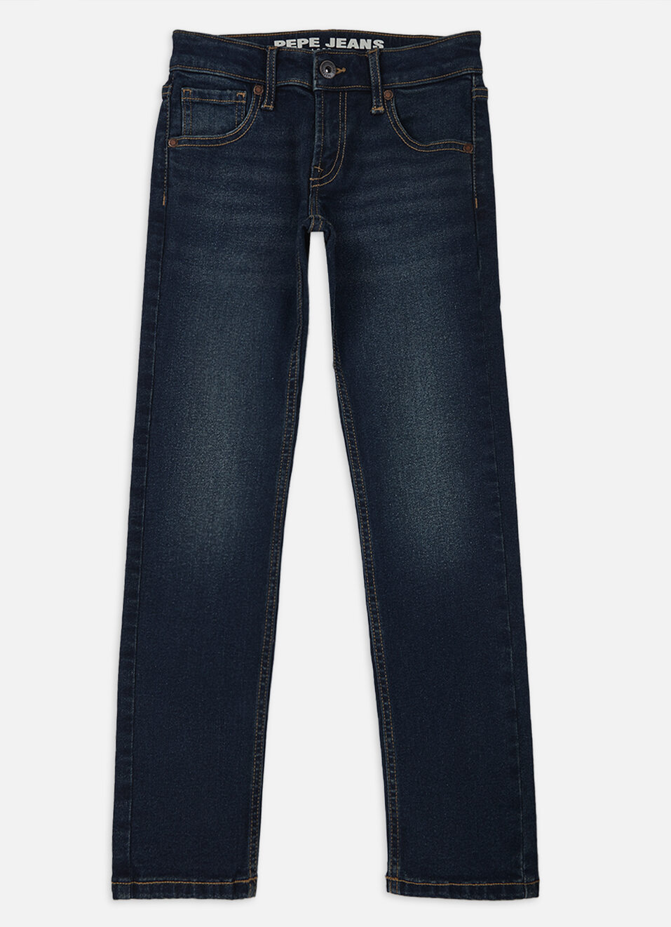 Boys Cashed Blue Mid Rise Slim Jeans, , large image number 0