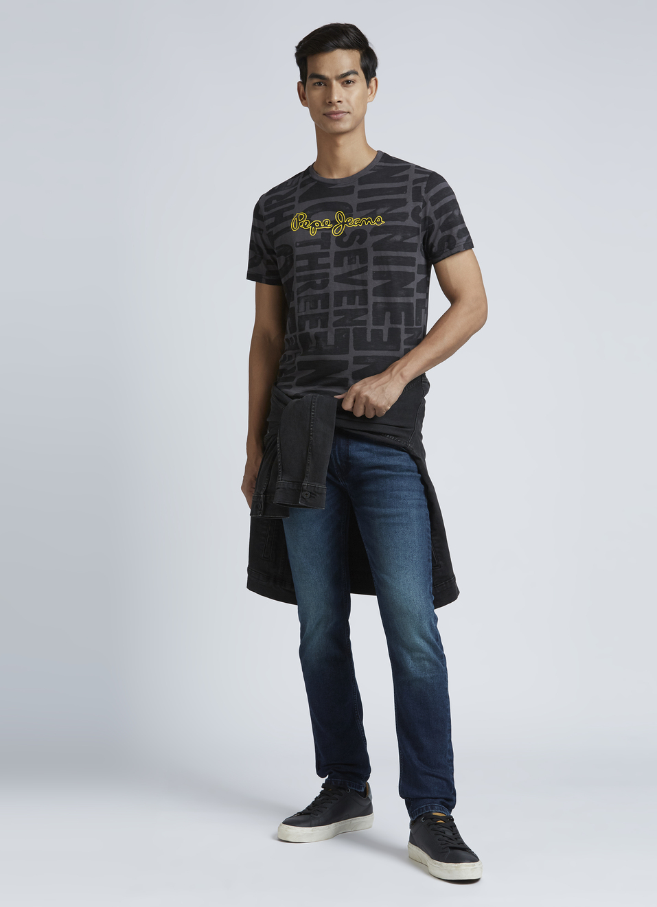 Grey Crew Neck Short Sleeve T-shirt, , large image number 5