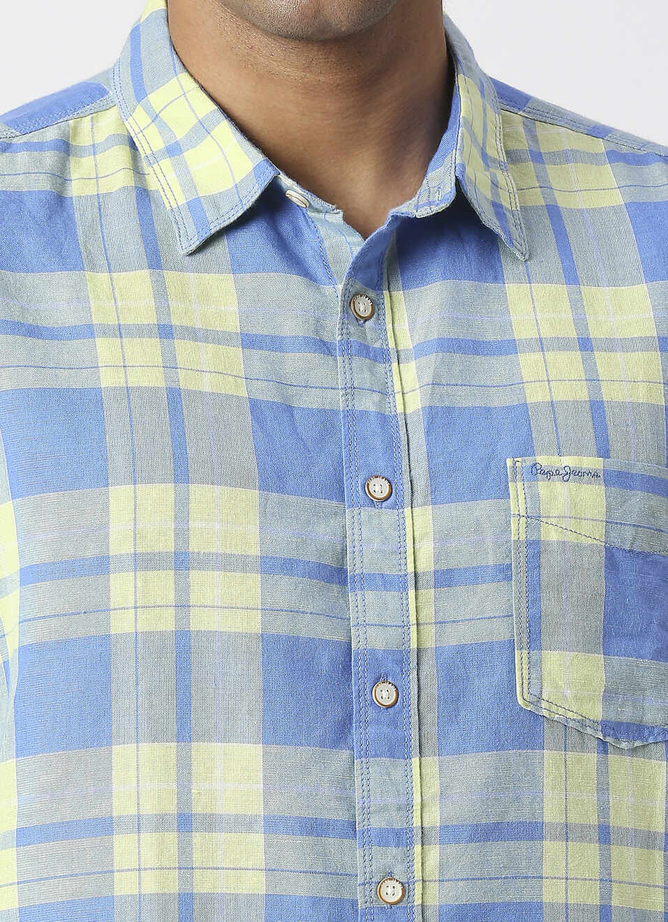 LUCCA LS COTTON LINEN CHECKS, , large image number 4