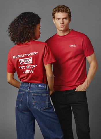 Red Bull Racing X Pepe Jeans Unisex Pit Stop Crew Tee