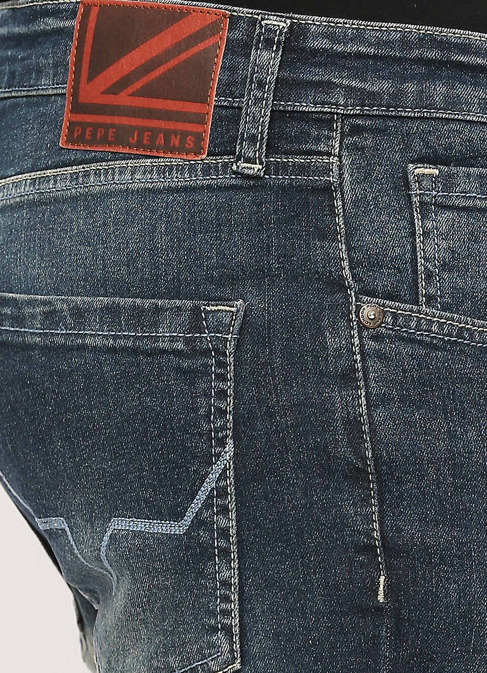 Chinox Dark Blue Mid Rise Ankle Jeans, , large image number 4