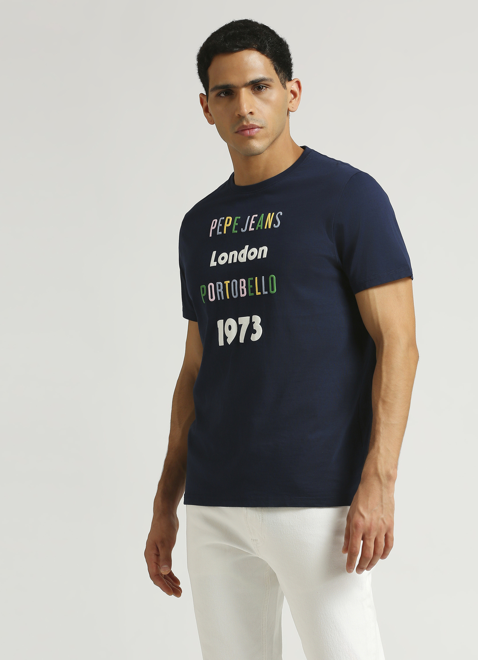 Navy Brand Detail Puff Graphic Print Short Sleeve T-shirt, , large image number 3