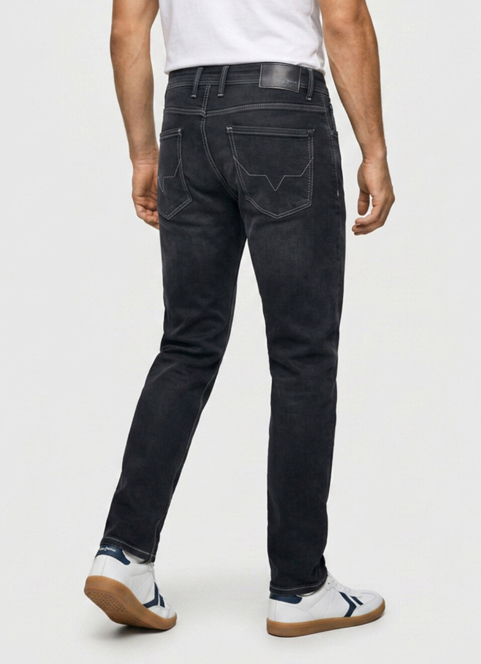 Men Black Stretchable Jeans, , large image number 3