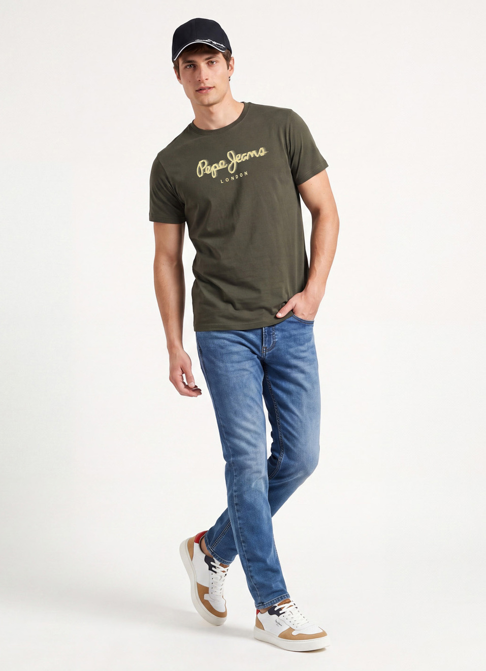 Men Green Printed Slim Fit Short Sleeve T-shirt, , large image number 5