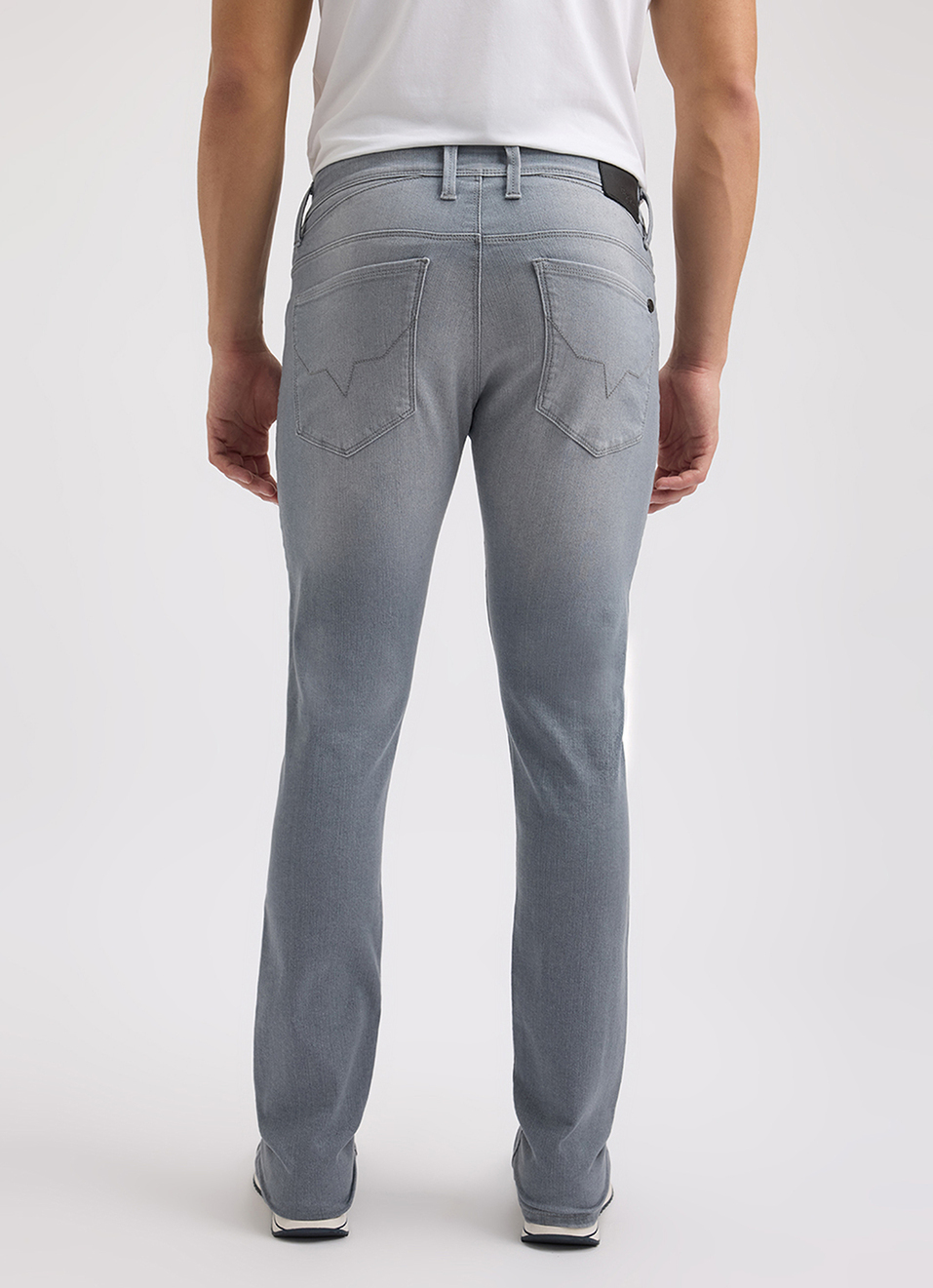 Men Grey Mid Rise Slim Powerflex Extra Stretchable Jeans, , large image number 3