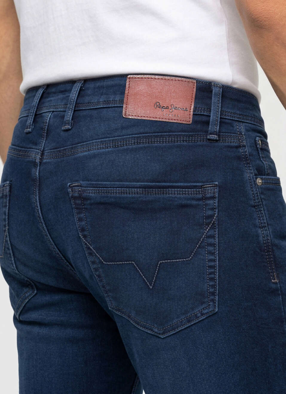 Men Blue Slim Fit Mid Rise Stretchable Jeans, , large image number 5