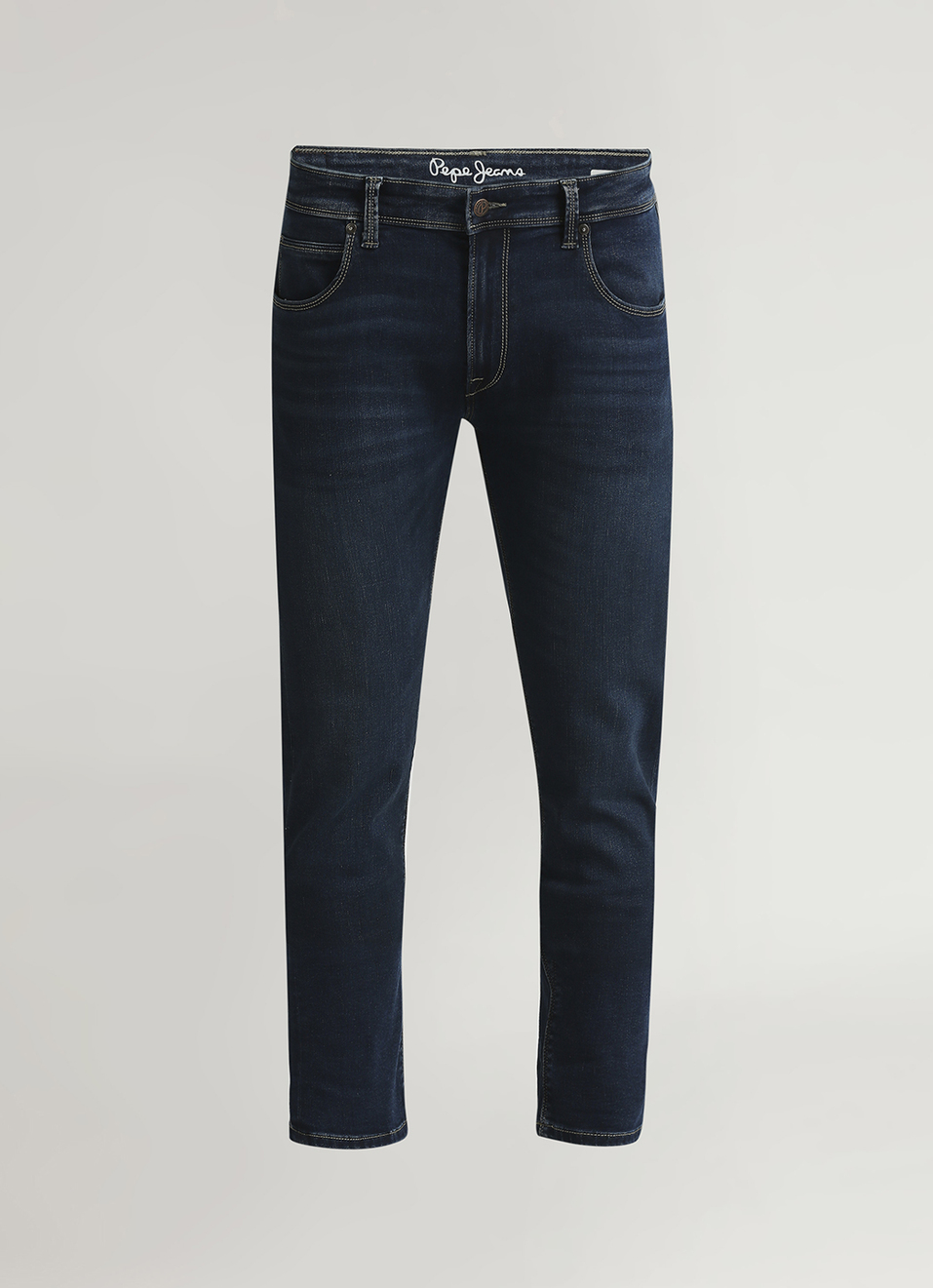 Vapour Dark Blue Mid Rise Slim Fit Jeans, , large image number 6
