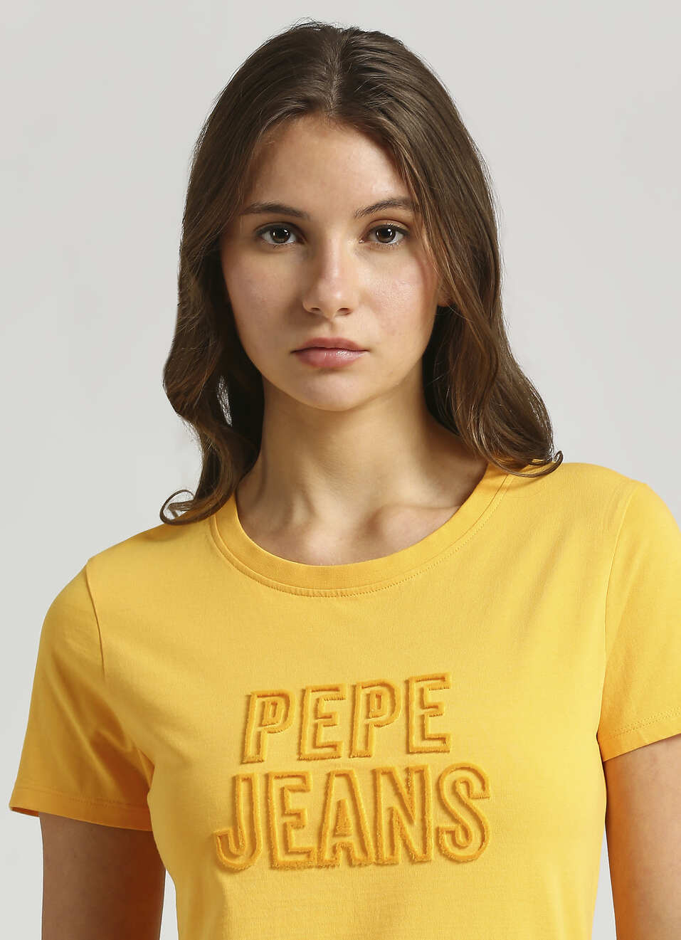 Yellow Spike Embroidery Short Sleeve T-shirt, , large image number 4