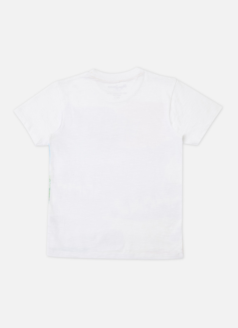 Boys White Beach Inspired Print Short Sleeve T-shirt, , large image number 1
