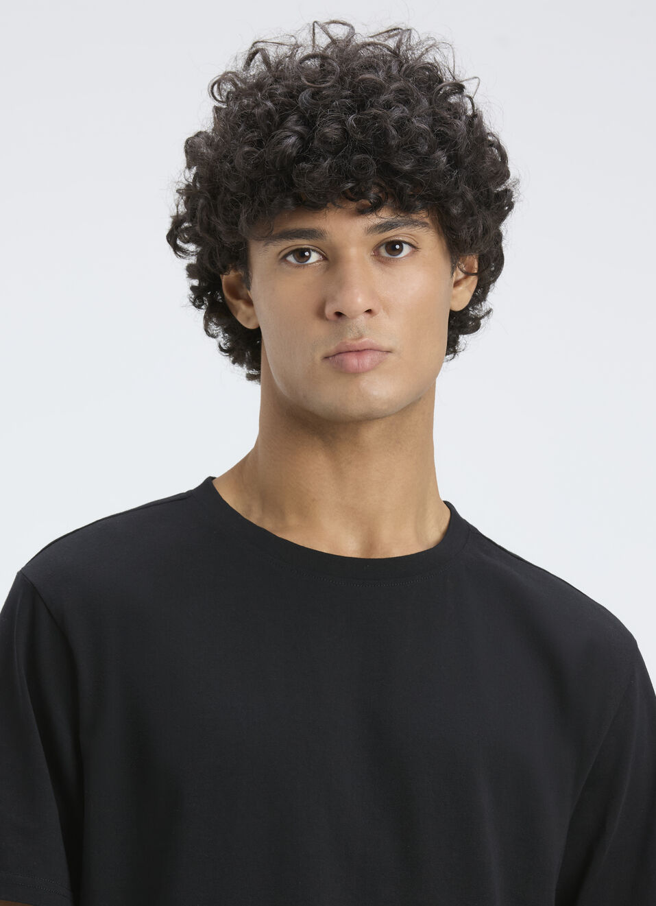Men Black Back Print Relaxed Fit Short Sleeve T-shirt, , large image number 4