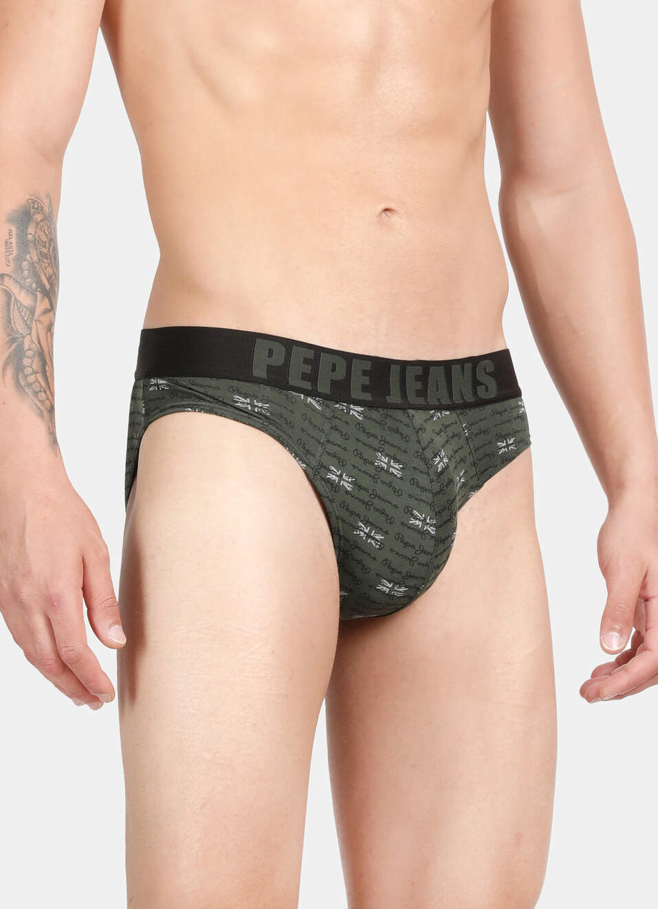 Green Printed Briefs, , large image number 3