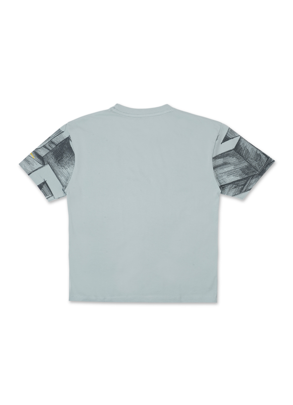 Boys Sea Blue Chalkboard Inspired Print Short Sleeve T-shirt, , large image number 1