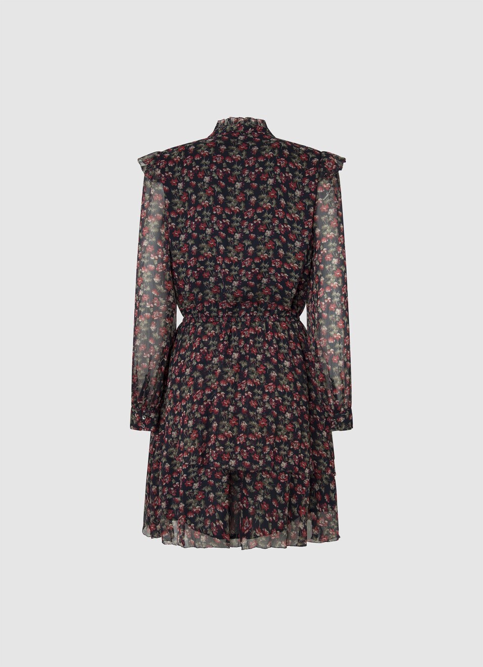 Brown Floral Mini Dress, , large image number 5