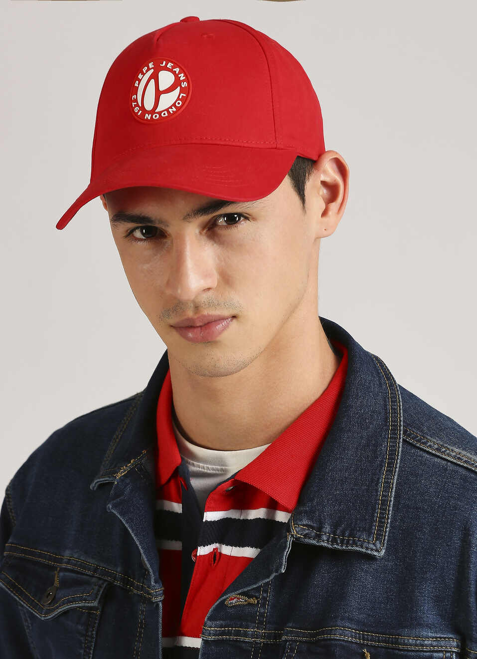 Red Silicon Badge Sports Cap, , large image number 2