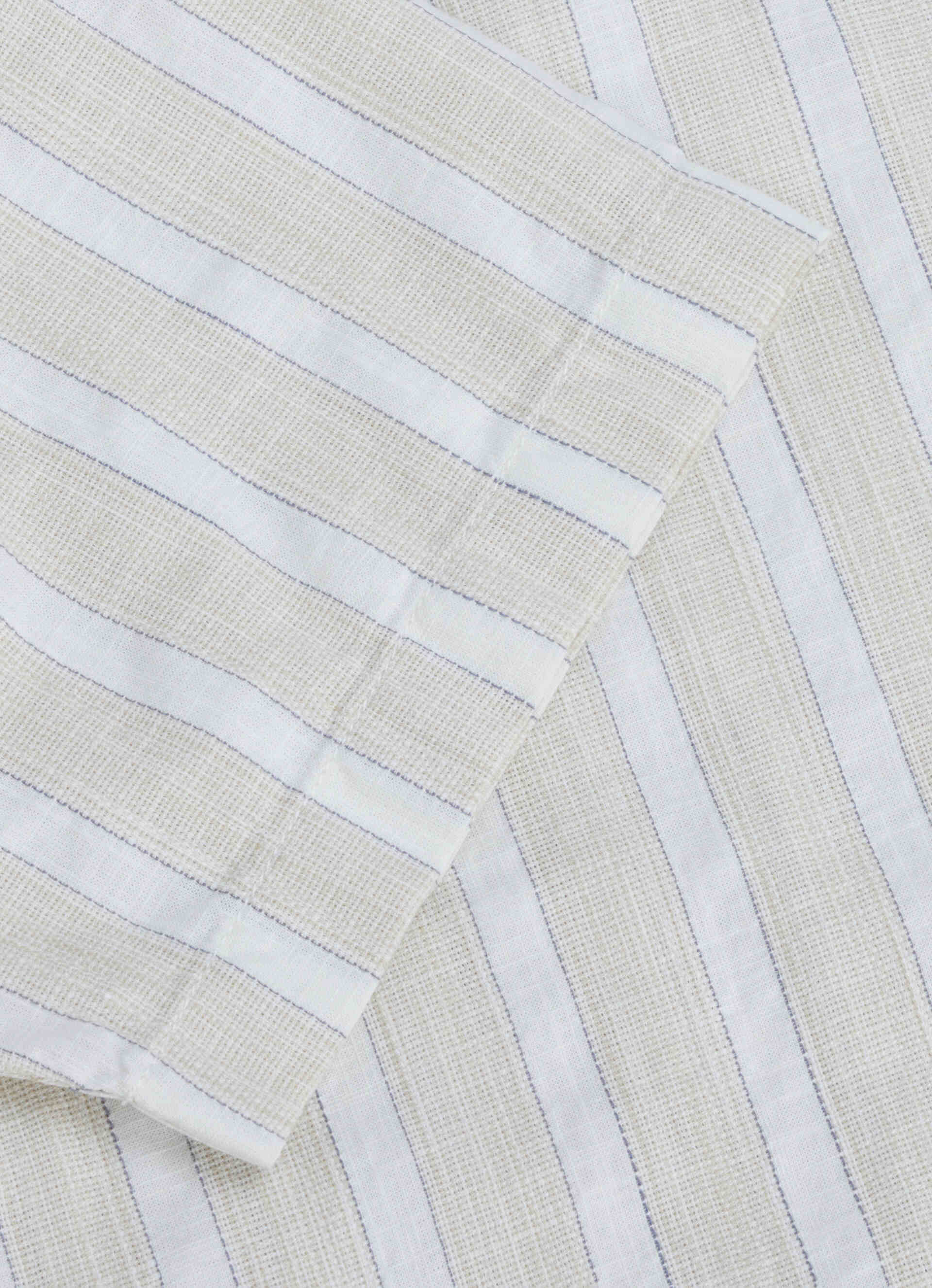 Men Beige Striped Resort Collar Shirt, , large image number 8