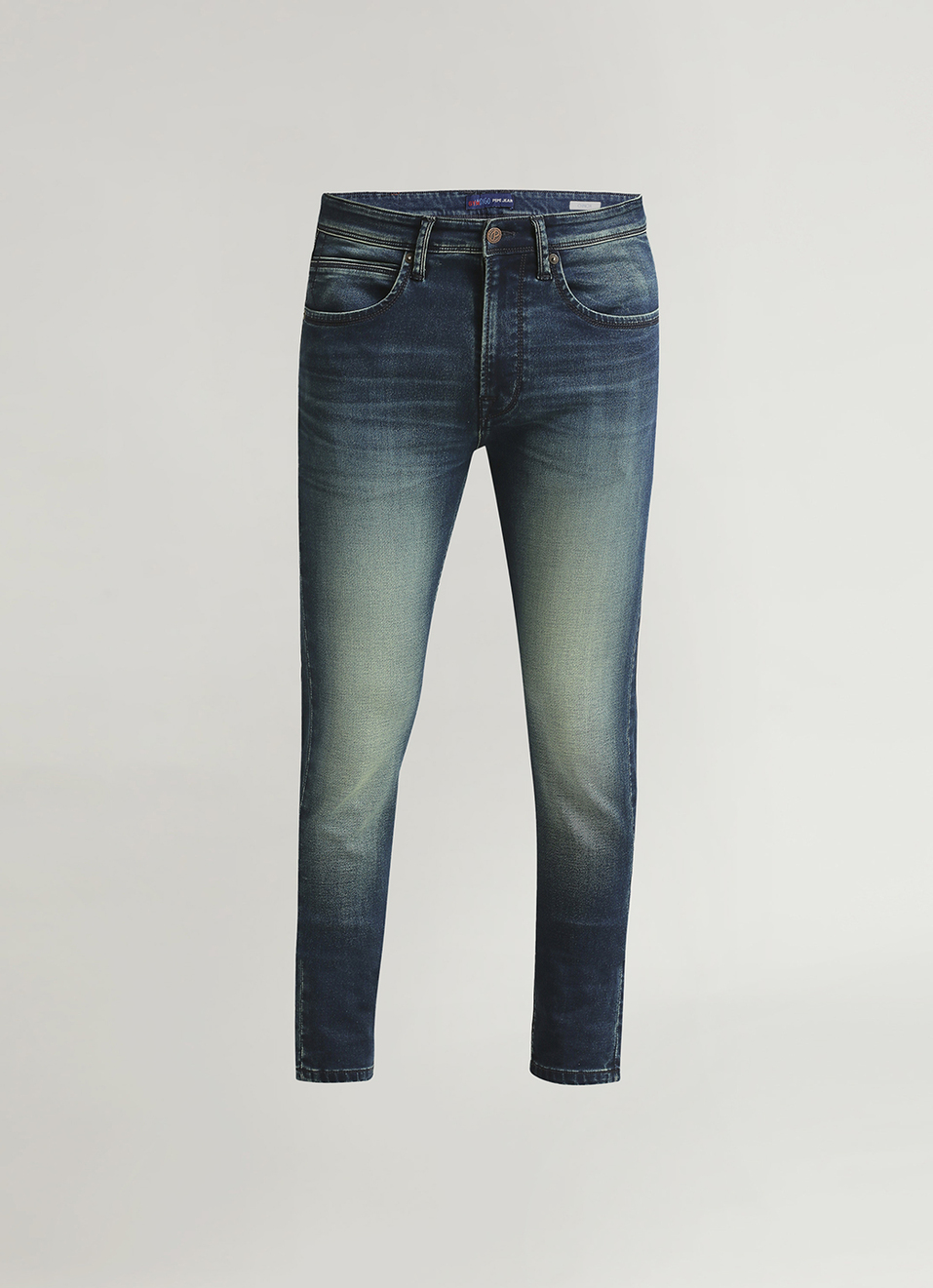 Chinox Dark Blue Mid Rise Skinny Fit Gymindigo Jeans, , large image number 6