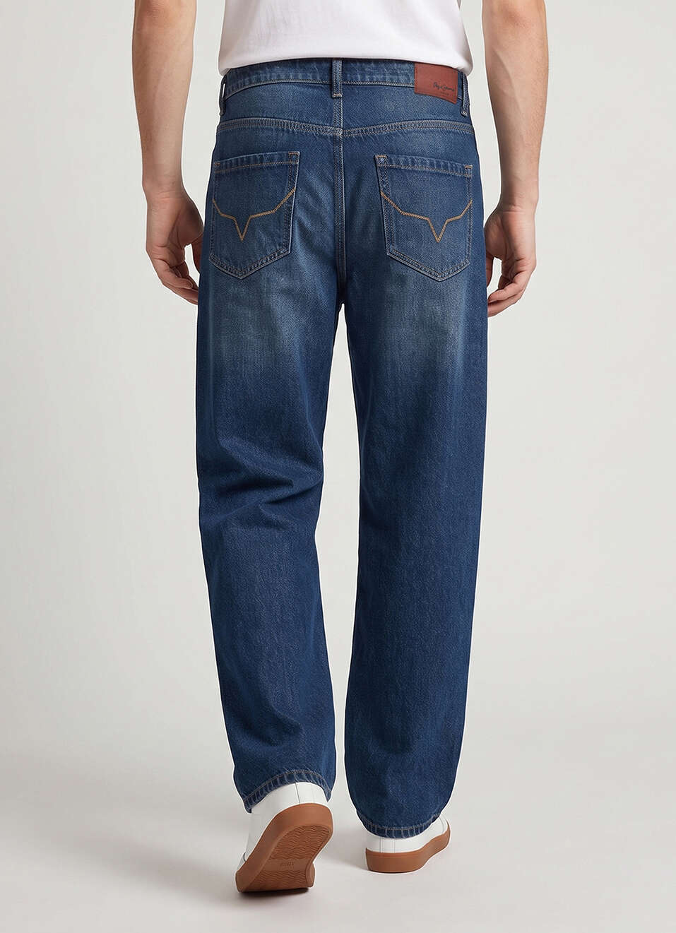 Men Blue Mid Rise Stretchable Jeans, , large image number 3