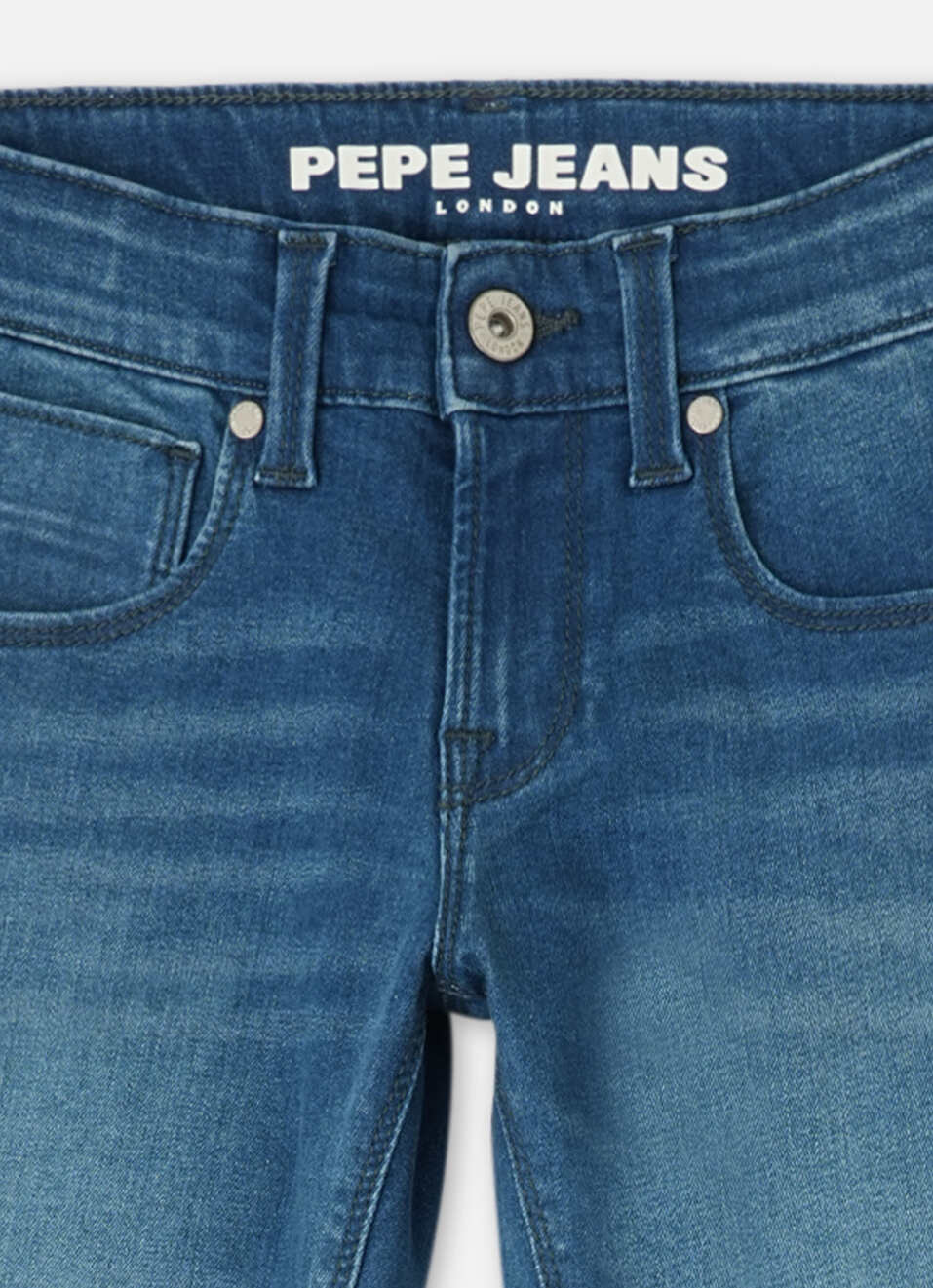Boys Cash Dark Blue Mid Rise Slim Fit Powerflex Jeans, , large image number 2