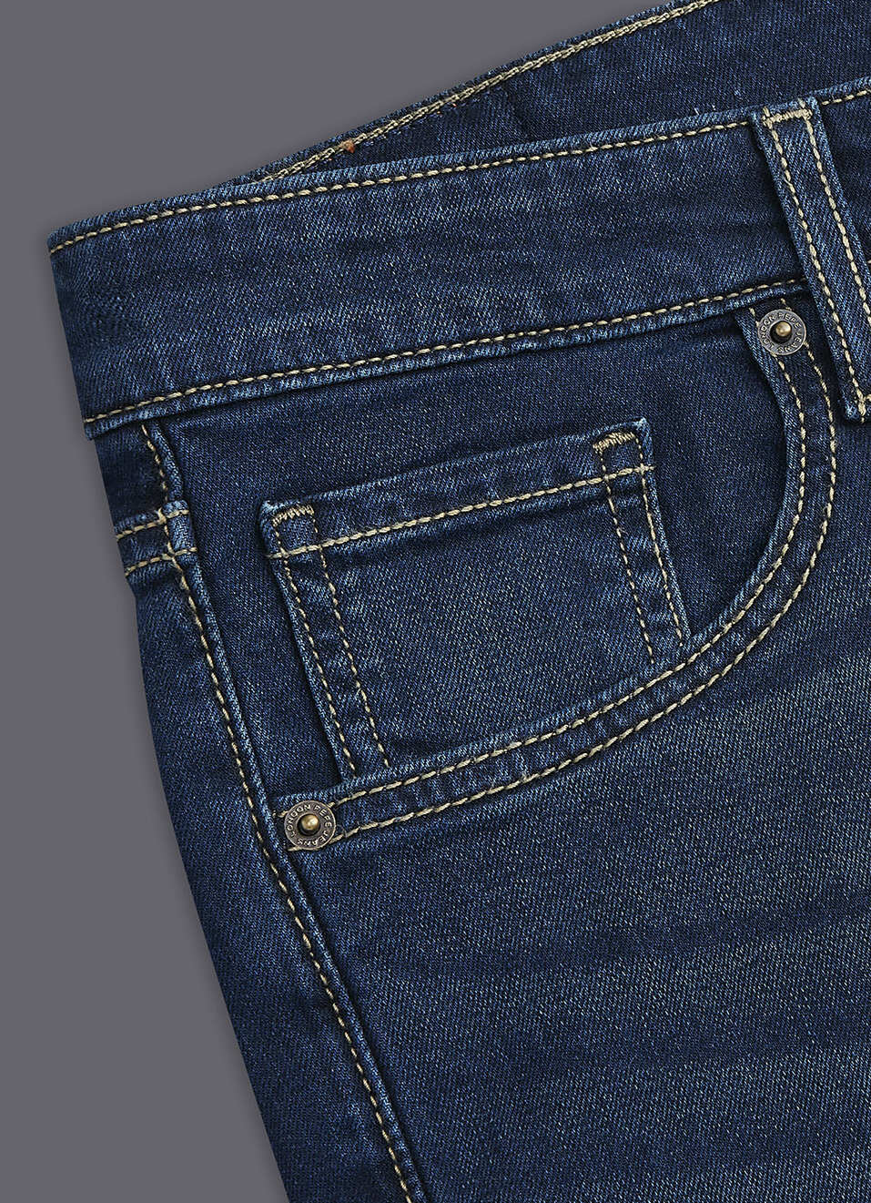 Men Blue Slim Fit Mid Rise Stretchable Jeans, , large image number 5