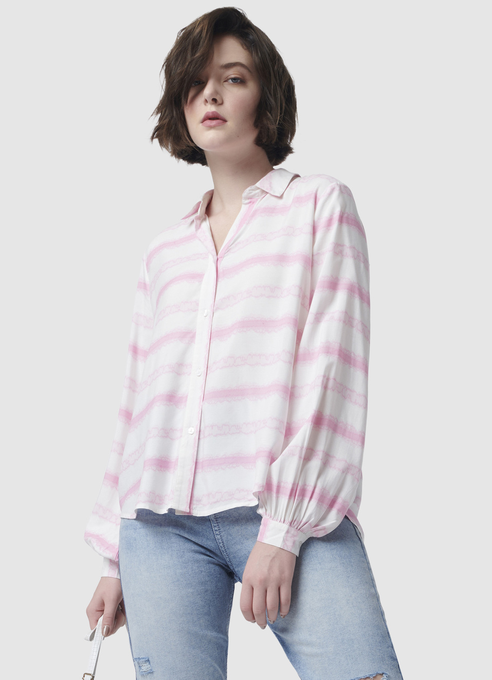 Tie & Dye Printed Trendy Shirt, , large image number 0