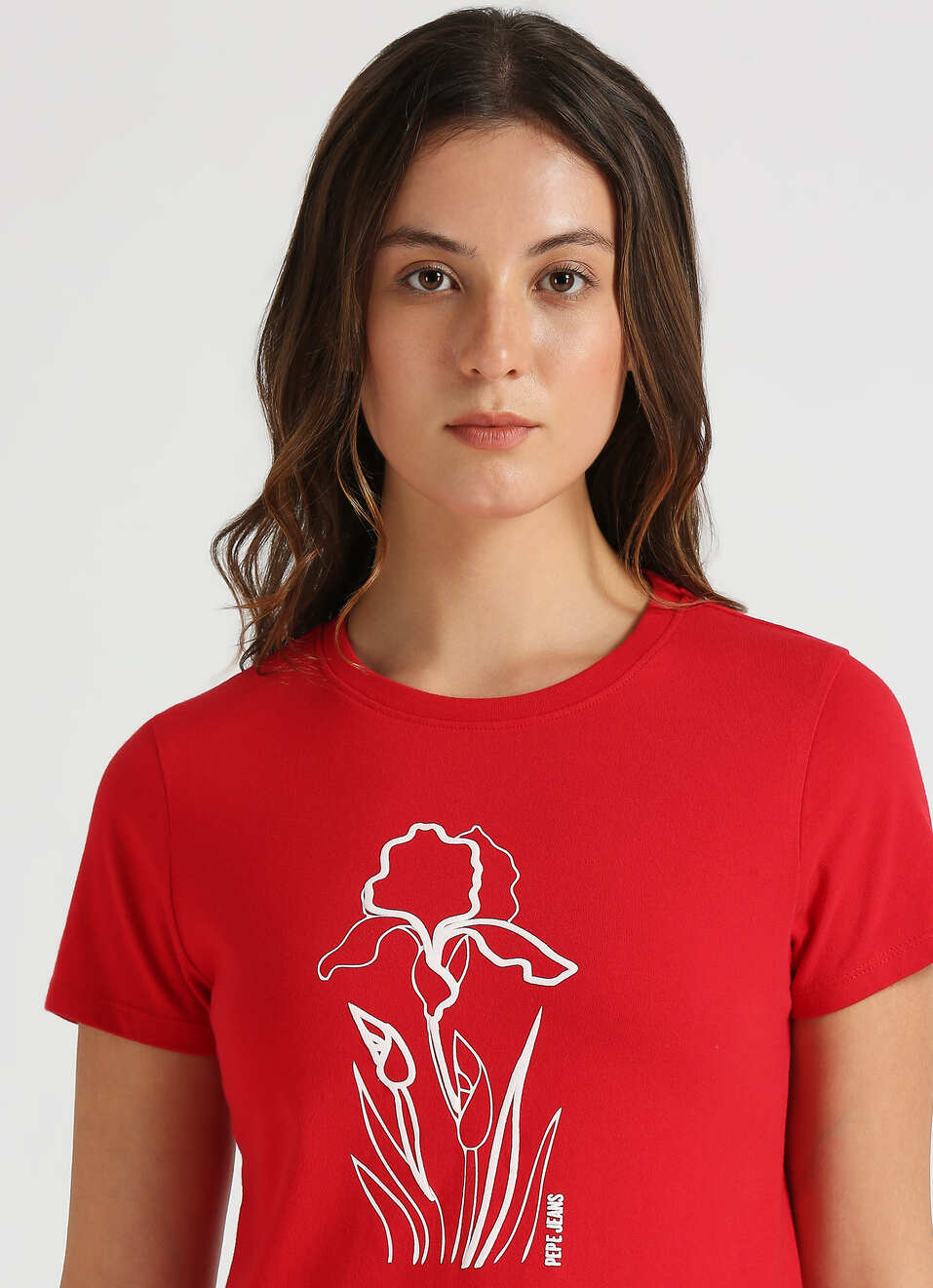 Red Graphic Print Short Sleeve T-shirt, , large image number 4