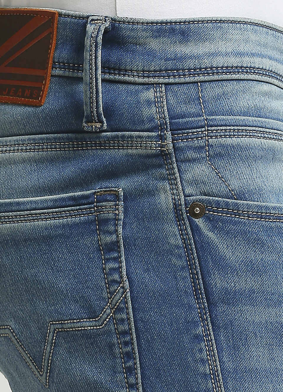 Chinox Blue Mid Rise Skinny Gymindigo Jeans, , large image number 4