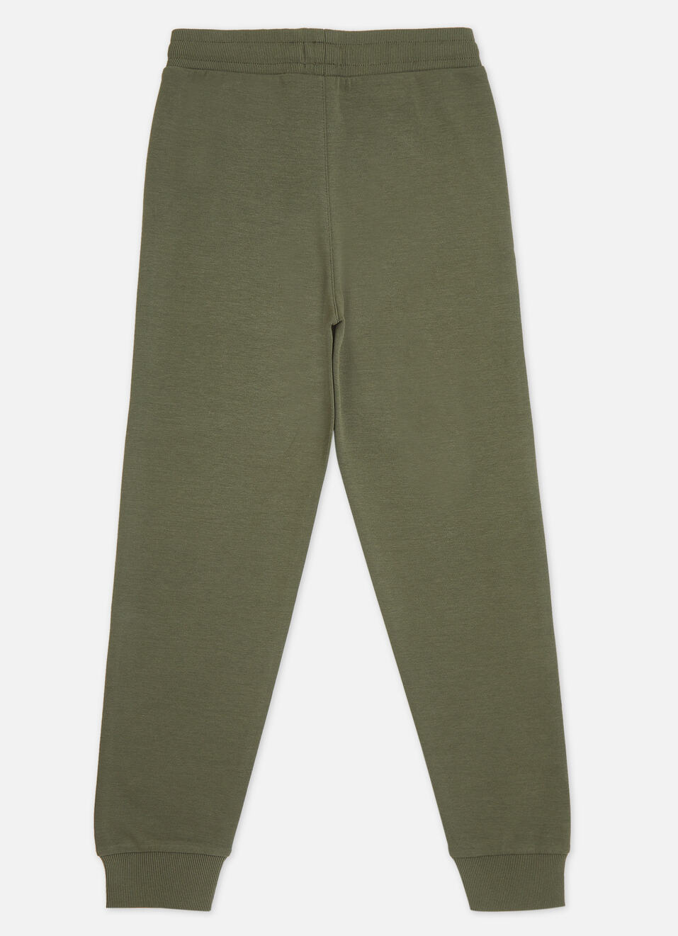 Boys Green Ribbed Waist Knit Joggers, , large image number 1