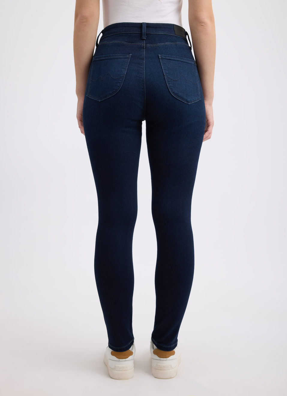 Women Blue Skinny Fit High Rise Jeans , , large image number 2