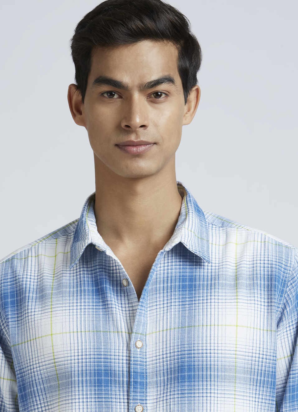 Blue Checks Full Sleeve Shirt, , large image number 4