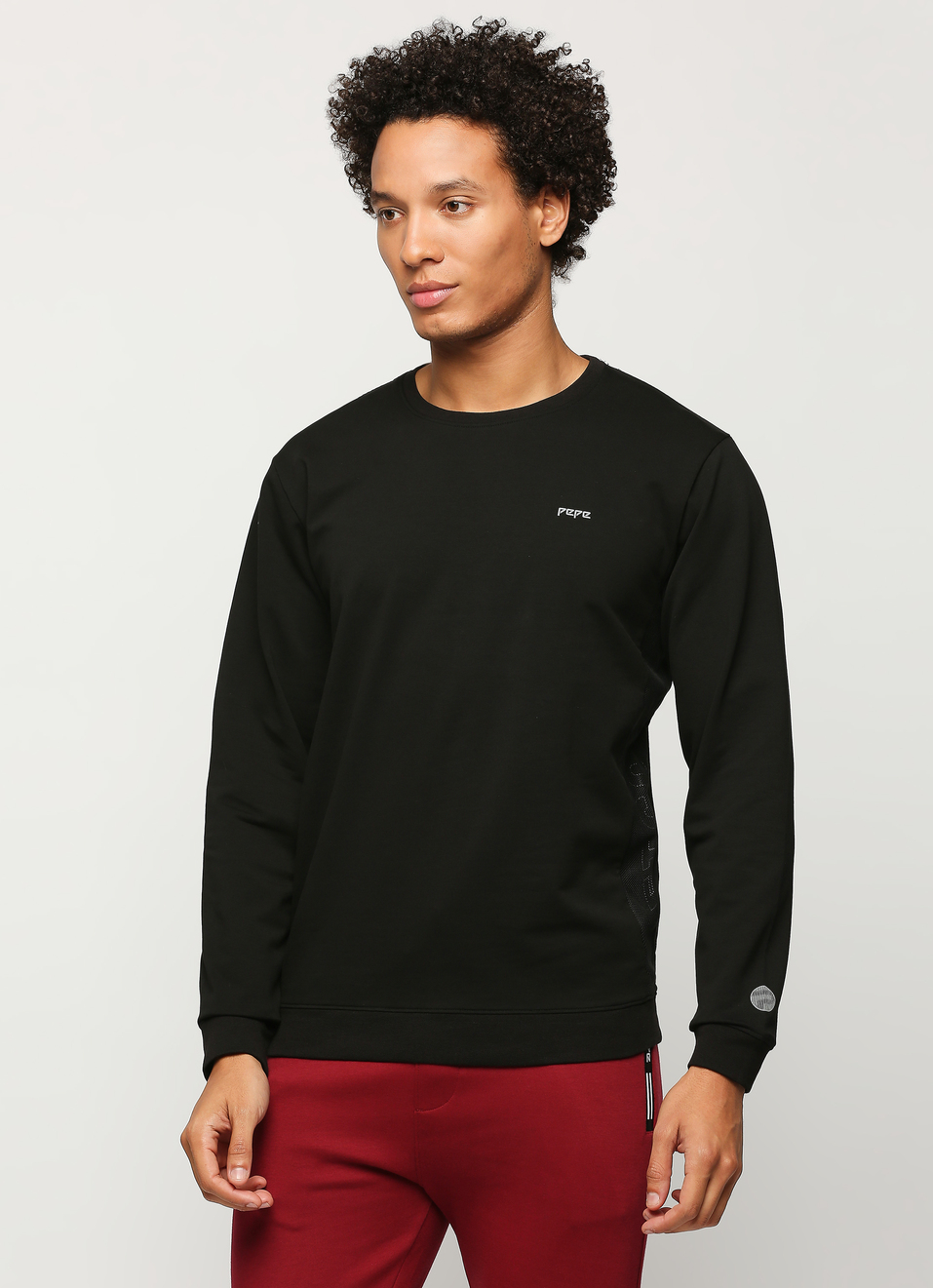 Black Printed Sweatshirt, , large image number 3