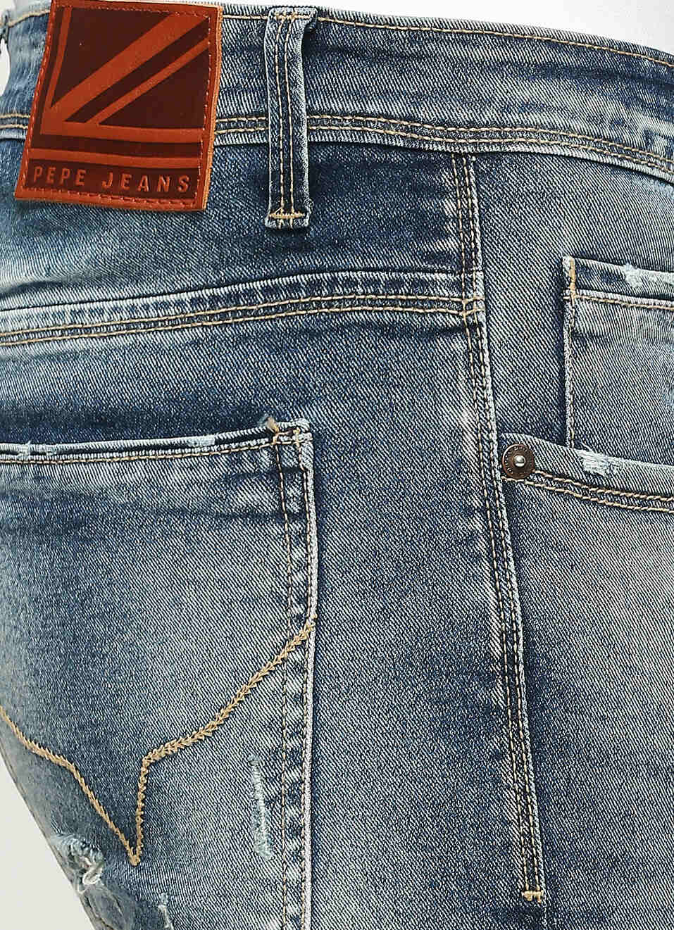 Chinox Distressed Light Blue Mid Rise Ankle Jeans, , large image number 4