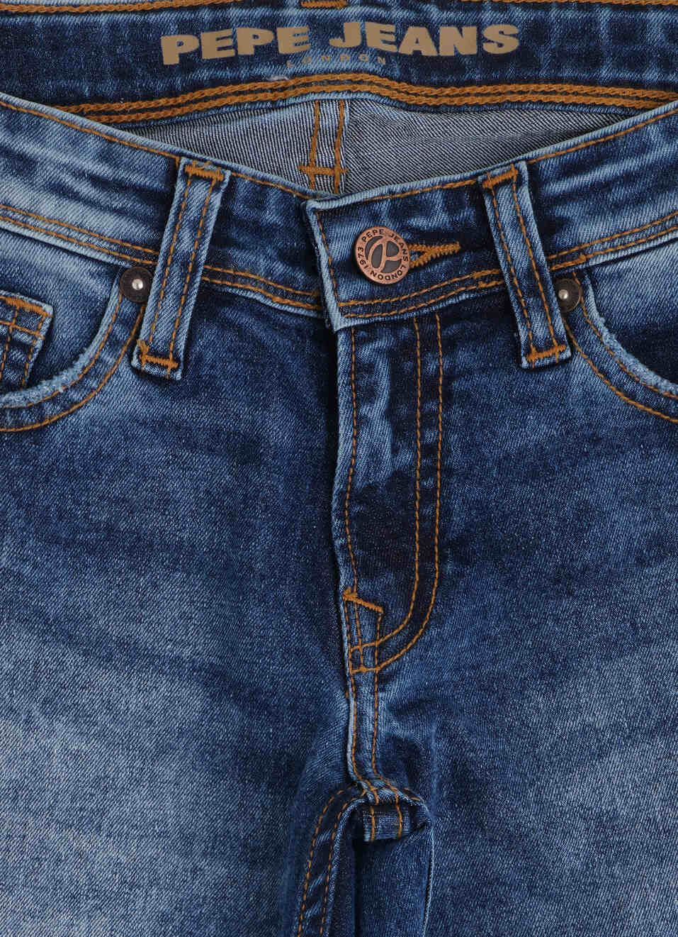 Cashed Mid Waist Slim Fit Denim, , large image number 3