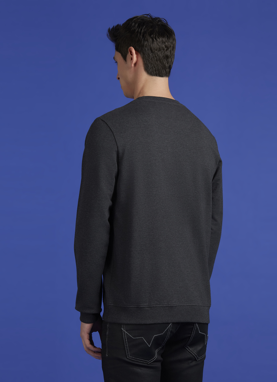 Grey Graphic Print Full Sleeve Sweatshirt, , large image number 2