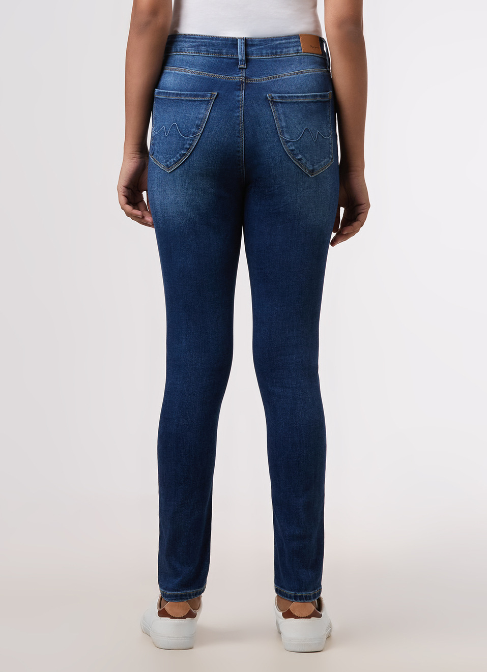 Women Blue High Rise Skinny Stretchable Jeans, , large image number 2