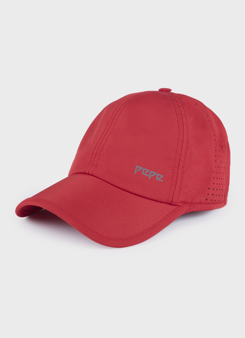 Men Red Sports Cap With Logo
