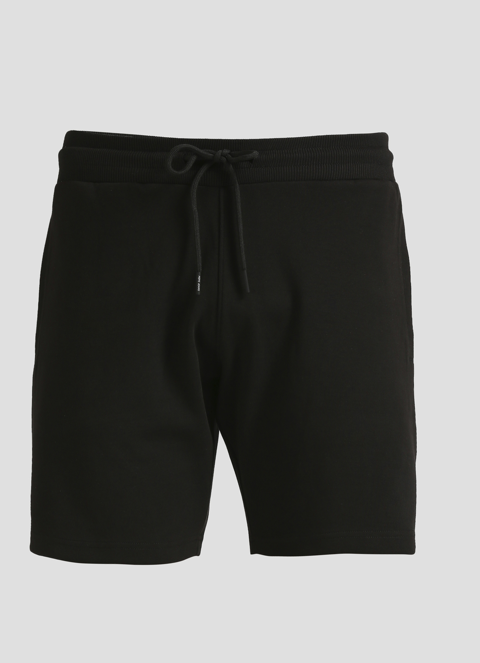Black Cut And Sew Applique Mesh Shorts, , large image number 6