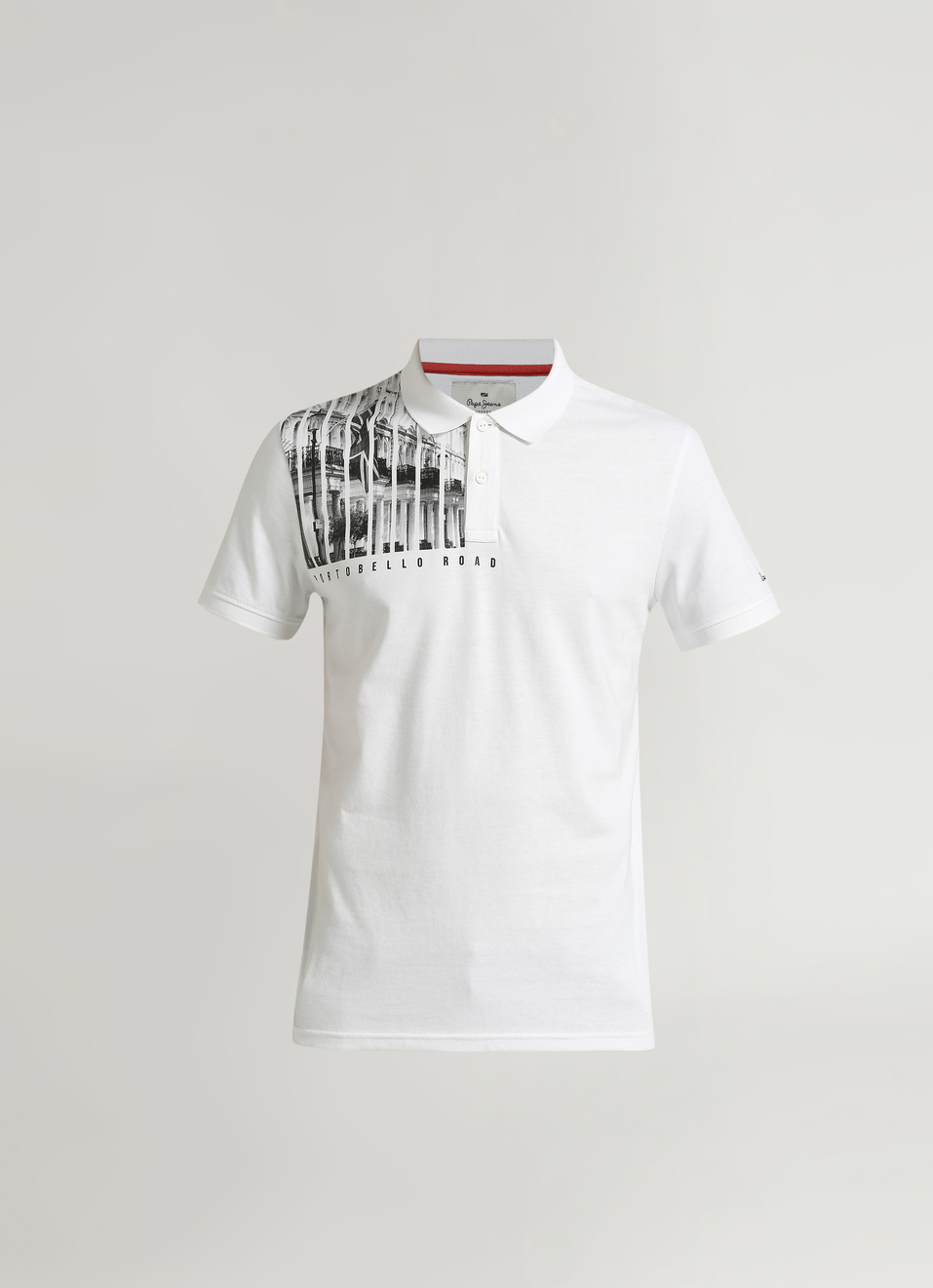 White Trendy Graphic Print Short Sleeve Polo , , large image number 6