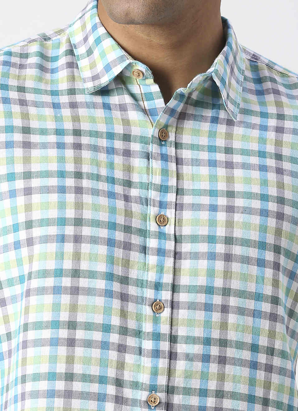 KENTUCKY LS COTTON LINEN CHECKS, , large image number 4