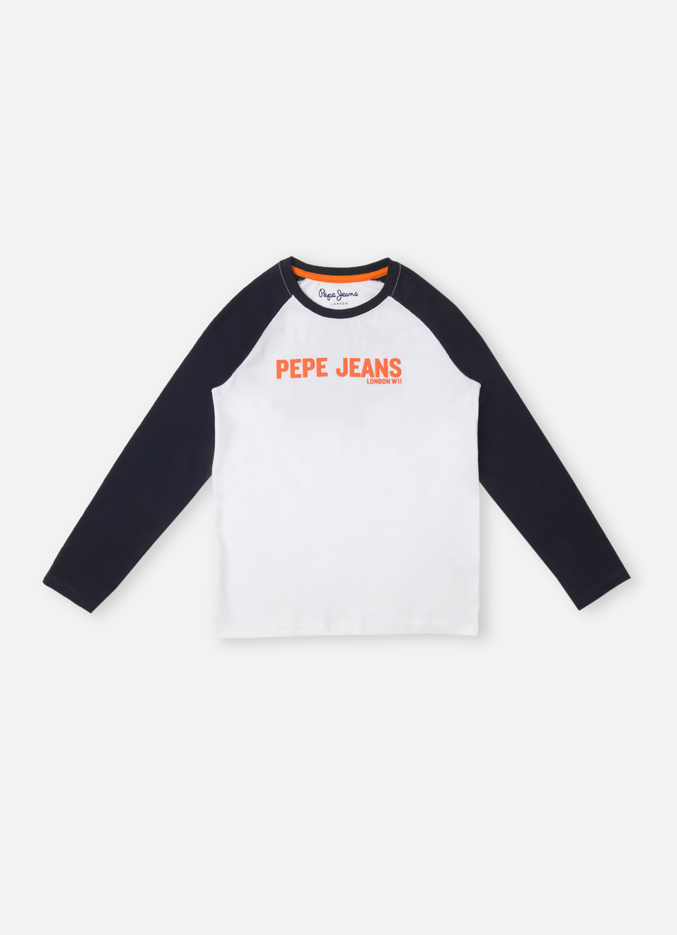 Boys Navy Back Print Full Sleeve T-shirt, , large image number 1
