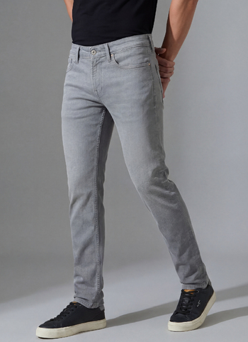 Men Grey Skinny Fit Ankle-length Stretchable Jeans