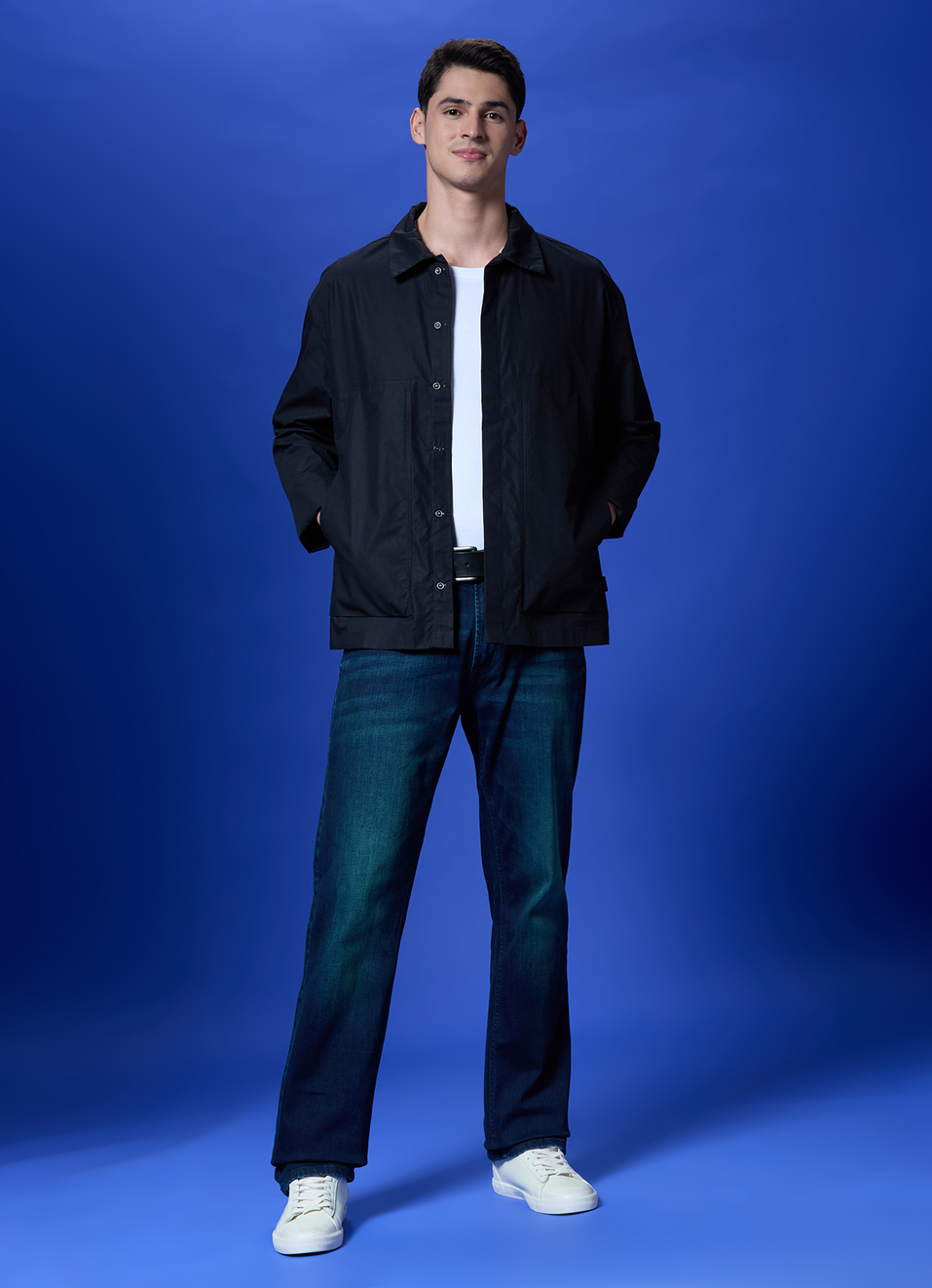 Black Full Sleeve Oversized Shirt, , large image number 5