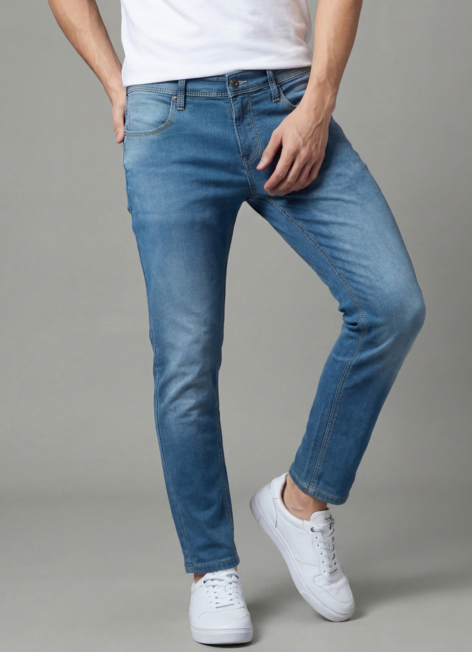 Oliver Blue Mid Rise Skinny Jeans, , large image number 0