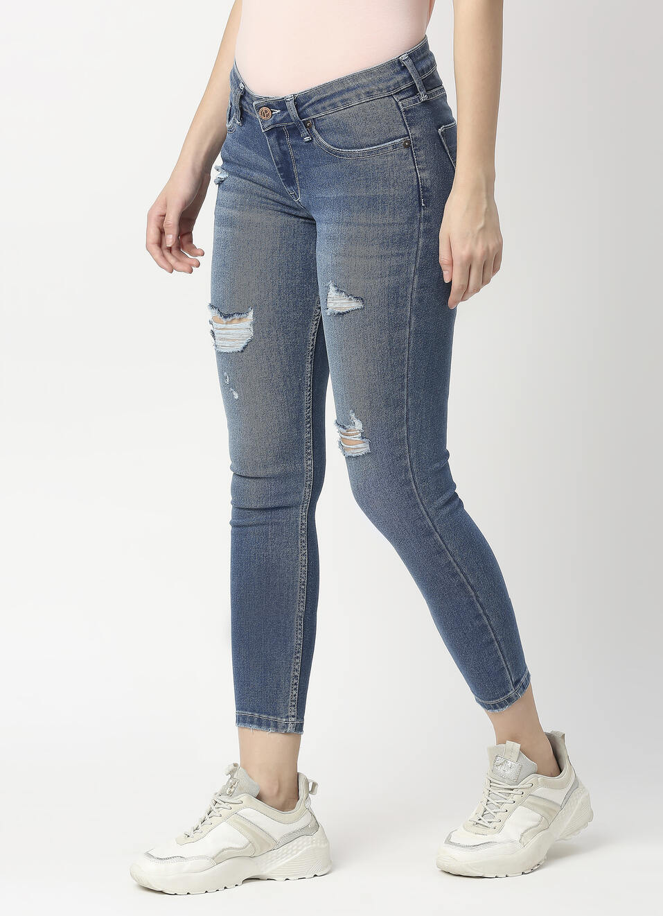 Lola Ankle Skinny Fit Mid Waist Ankle Length Jeans , , large image number 3