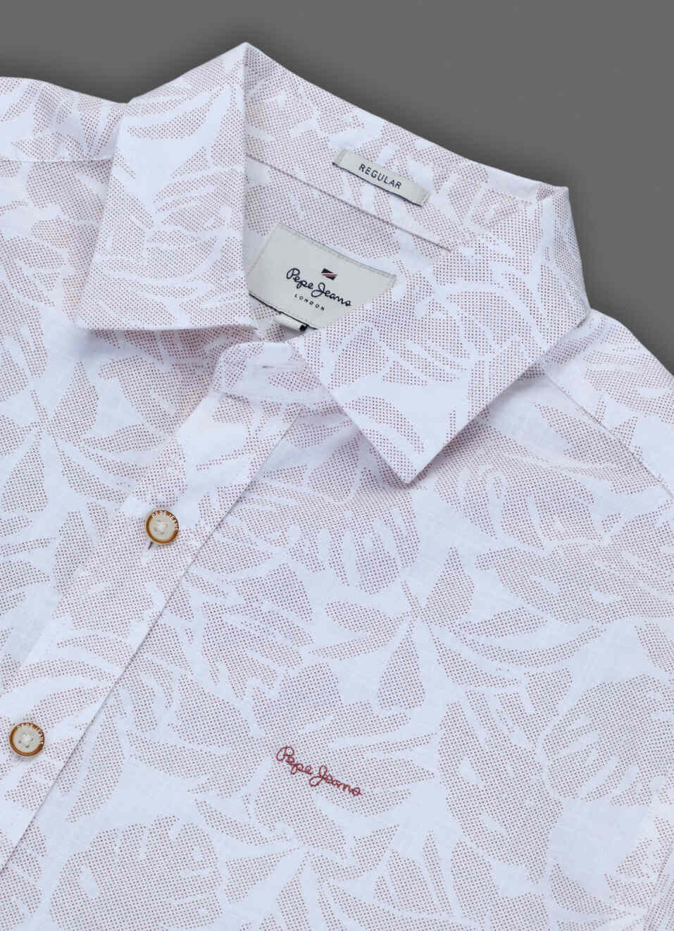 Men White Printed Long Sleeve Shirt, , large image number 3