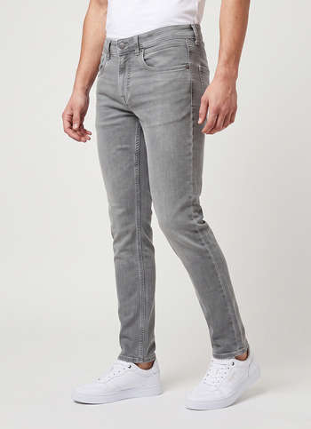 Men Grey Slim Fit Stretchable Jeans