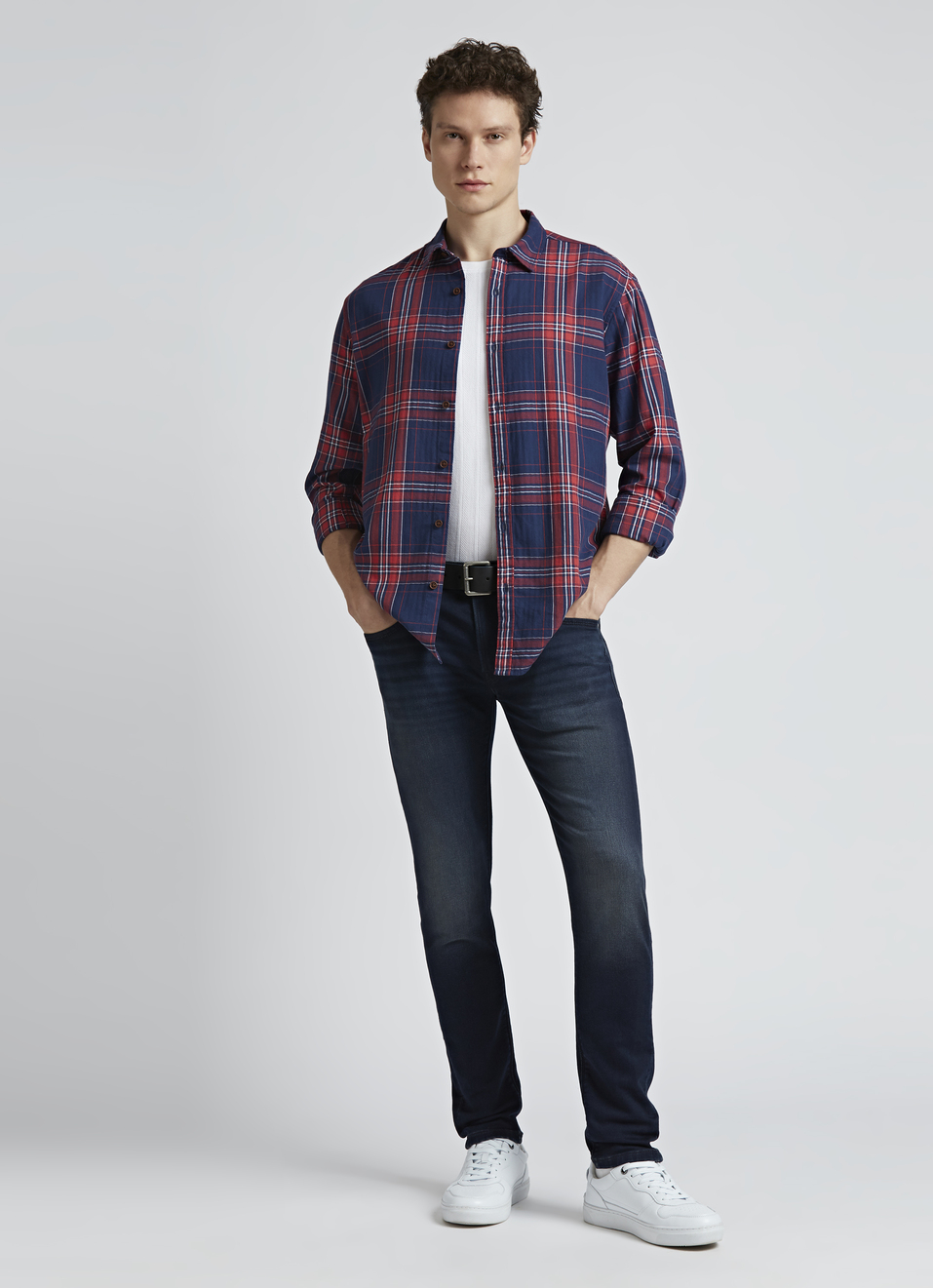 Blue And Red Check Full Sleeve Shirt, , large image number 5