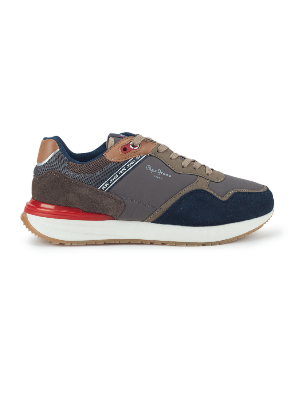 Men Brown Color Block Sneakers, , large image number 5