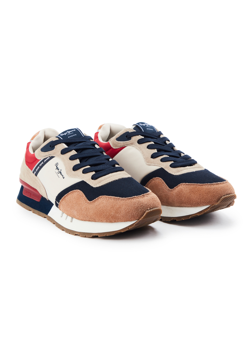 Brown And Beige Anti-skid Running Sneakers, , large image number 2