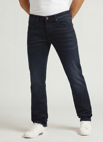 Vapour Dark Blue Mid Rise Slim Fit Jeans