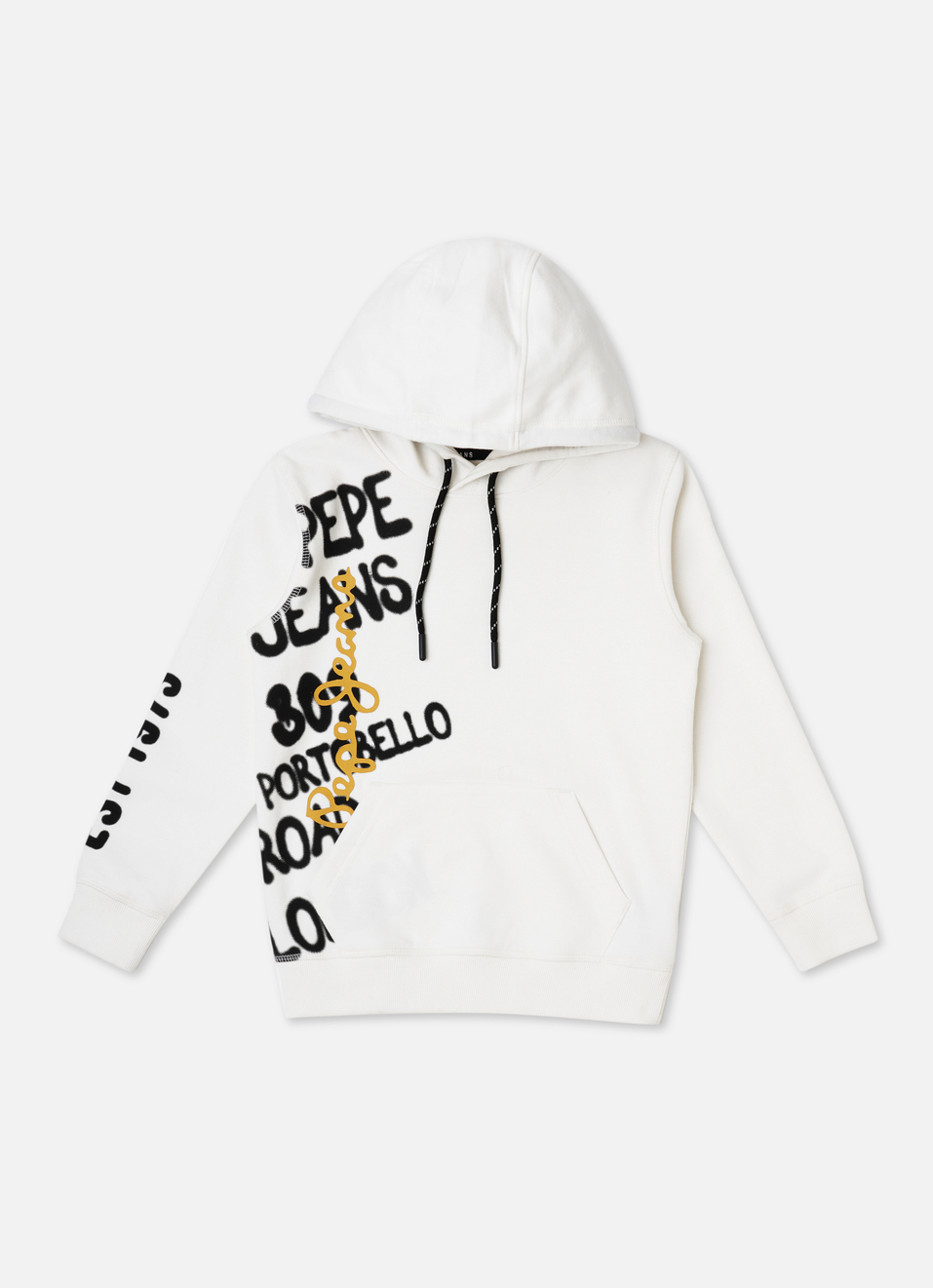 White Graphic Print Full Slevee Sweatshirt, , large image number 0